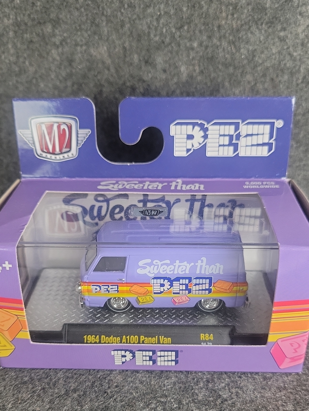 M2 Machines PEZ 'Sweeter Than' Purple 1964 Dodge A100 Panel Van Toy
